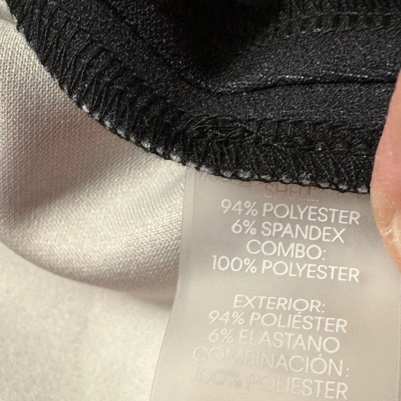 Karl Lagerfeld black w/ white polka dot sheath dress sizes 4 & 0 - Picture 6 of 8